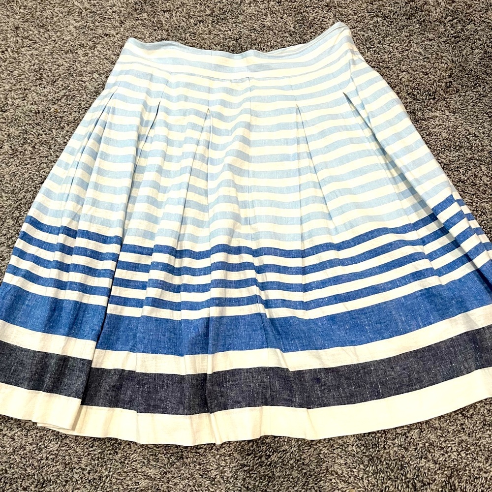 Blue striped skirt